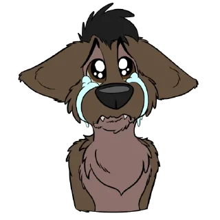 Телеграм стикер 😢 Aengus_celtic_wolf