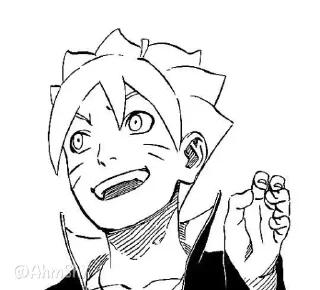 Telegram sticker 🔷 - ᗷY @ahMshY 𓉮 . Boruto ( Manga )