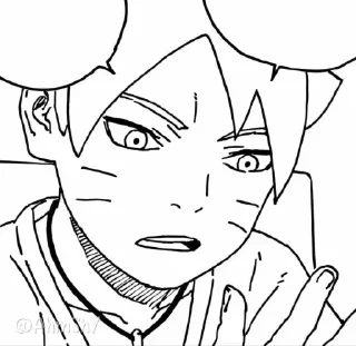 Telegram sticker 🔷 - ᗷY @ahMshY 𓉮 . Boruto ( Manga )