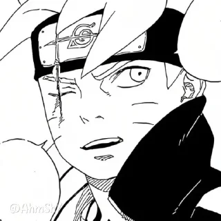 Telegram sticker 🔷 - ᗷY @ahMshY 𓉮 . Boruto ( Manga )