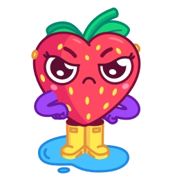 Telegram sticker 😠 Sweety Strawberry