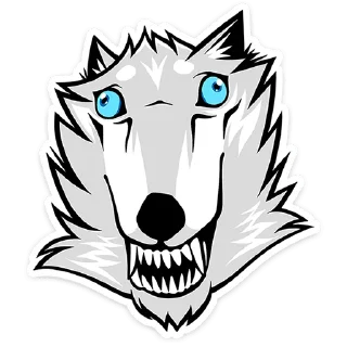 Telegram sticker 🐺 Волчара • @TgSticker