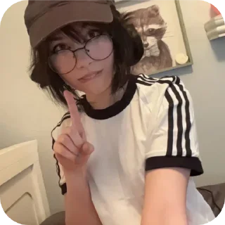 Telegram sticker 🤓 Cute meme