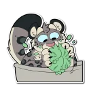 Video sticker 🥗 Snow Leopard