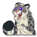 Telegram stiker 🤤 Snow Leopard