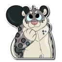 Video sticker 🎈 Snow Leopard