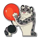 Video sticker 🎈 Snow Leopard