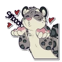Video sticker 😚 Snow Leopard