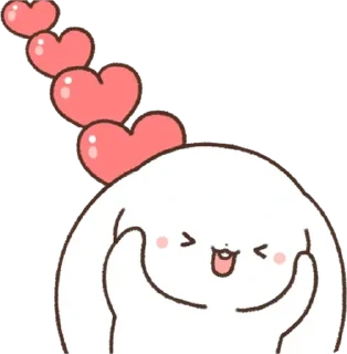 Telegram sticker 💬 망상토끼! 망붕이와 아붕이 By @KakaoEmoticon