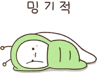 Telegram sticker 💬 망상토끼! 망붕이와 아붕이 By @KakaoEmoticon
