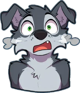 Telegram sticker 🙀 Wolfhounds by Makefox