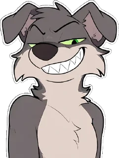 Telegram sticker 😏 Wolfhounds by Makefox