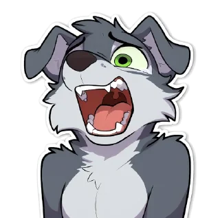 Telegram sticker 😱 Wolfhounds by Makefox