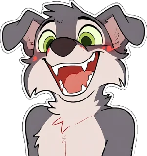 Telegram sticker 😁 Wolfhounds by Makefox