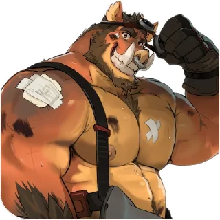 Sticker 💪 Barafurry2