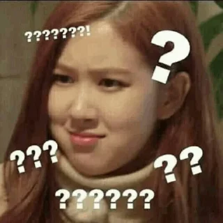 Телеграм стикер ❔ Blackpink
