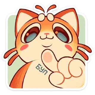 Telegram sticker 🐱 Криль от @TgSticker