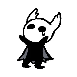 Телеграм стикер 🥺 Deep down into Hallownest @chasbandeha