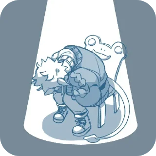 Sticker 😭 Миша повелитель грибов｡⁠*ﾟ⁠+ :: @fStikBot