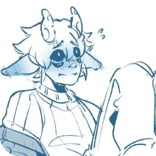 Telegram sticker 😰 Миша повелитель грибов｡⁠*ﾟ⁠+ :: @fStikBot