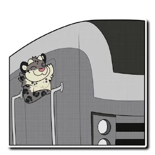 Telegram stiker 🚂 Snow Leopard (round 3!)