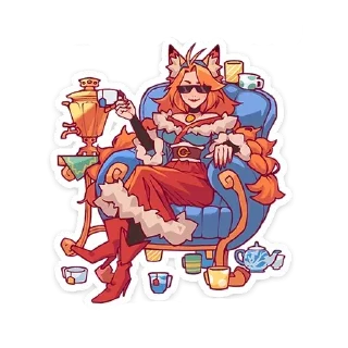 Telegram sticker 😎 Патрикеевна без надписей  @stickers_vk