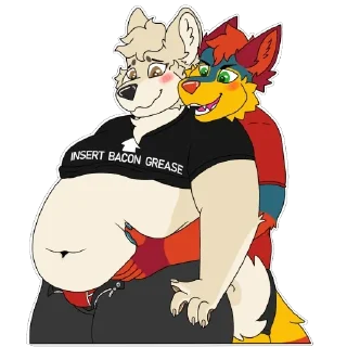 Telegram sticker 🍩 Electrofox gayness