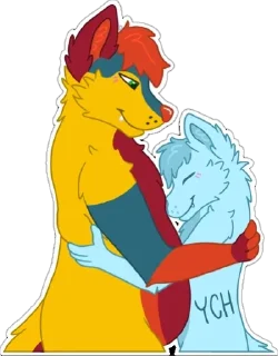 Sticker 🤗 Electrofox gayness