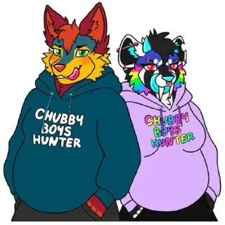 Telegram sticker 🍩 Electrofox gayness