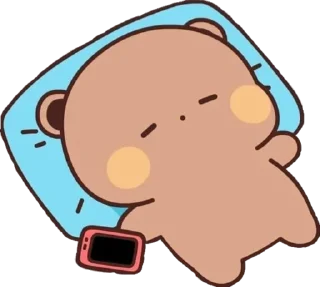 Telegram sticker 😴 🍩 kawaii 🍩
