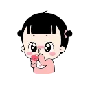 Telegram sticker 😘 NARA'S HAPPY LIFE😊- @MochaStickers