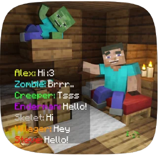 Telegram sticker 👋 Minecraft