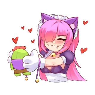 Telegram sticker ❤ мяулетт от @yooshi69