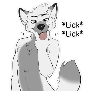 Sticker 😘 Ghost Wolf