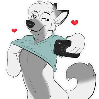 Telegram sticker 📸 Ghost Wolf