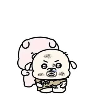 Video sticker ⭐ 왕초 복슬이를 돌봐주실래요? @manbull_sticker_bot