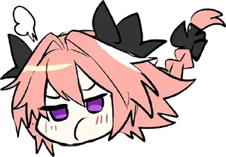 Telegram sticker 😤 astolfo 2 by: @sebitasUsU
