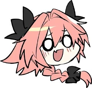 Telegram sticker 😱 astolfo 2 by: @sebitasUsU