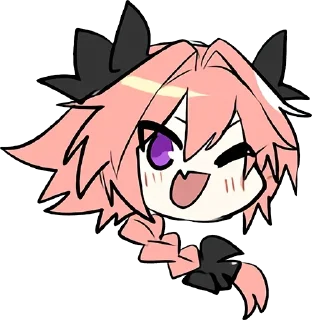 Telegram sticker 😉 astolfo 2 by: @sebitasUsU