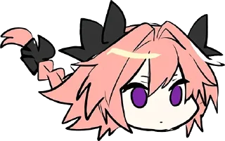 Telegram sticker 😯 astolfo 2 by: @sebitasUsU