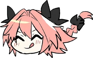Telegram sticker 😋 astolfo 2 by: @sebitasUsU