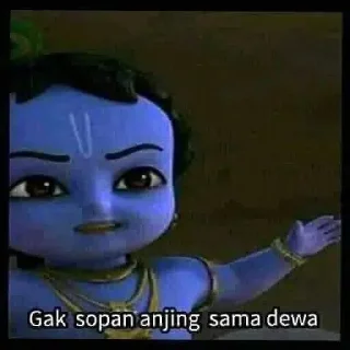 Телеграм стикер 👼 Meme nya nak pak budi