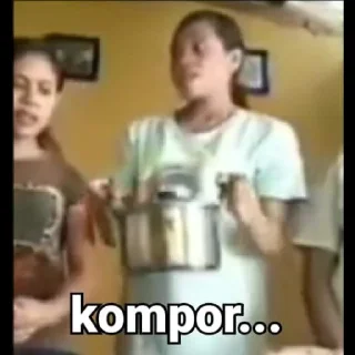 Телеграм стикер ☺️ Meme nya nak pak budi