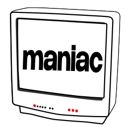 Sticker 📺 Maniac @AdapterManiac @TgEmodziBot