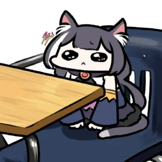 Telegram sticker 🥺 Karyl Cat Redraw Pt.2 @KarylCat