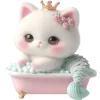 Sticker 🛁 Киса Русалочка @Nyasticks