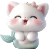 Sticker 😅 Киса Русалочка @Nyasticks
