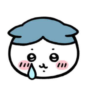 Telegram sticker 😢 chiikawa emoticon 💕 @stickieri