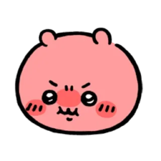 Telegram sticker 😤 chiikawa emoticon 💕 @stickieri