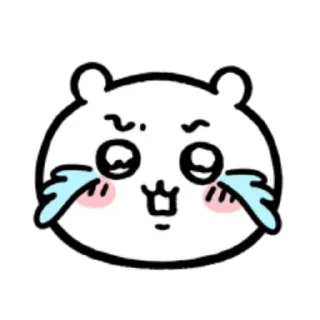 Telegram sticker 😭 chiikawa emoticon 💕 @stickieri